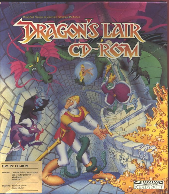 Dragon's Lair box art for Jaguar CD